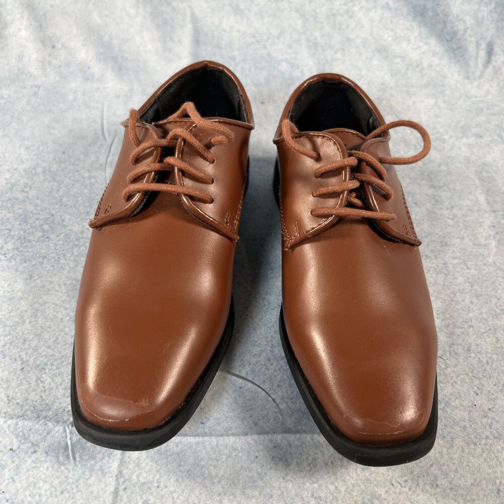 Joseph Abboud Toddler Lace Up Oxford Casual Dress School Shoes Brown Size 13